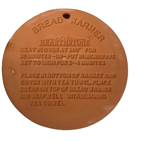 Vtg 1996 Terra Cotta Bread Warmer By Hearthstone Kitchen Collection In Box - Picture 3 of 5